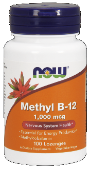Brain B-12 Methylcobalamine (1,000 mcg 100 Lozenges) NOW Foods